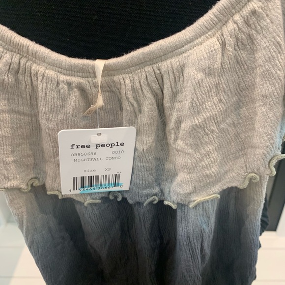 Free People Up All Night Top ombré Gray - Picture 6 of 8